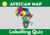 Africa map labelling quiz for kids